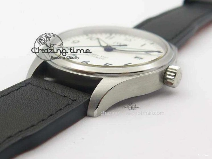 MIROTIME 0517 Mark XVIII IW327002 SS Mk Maker Best Edition White Dial On Black Leather Strap A SunProtective 7298